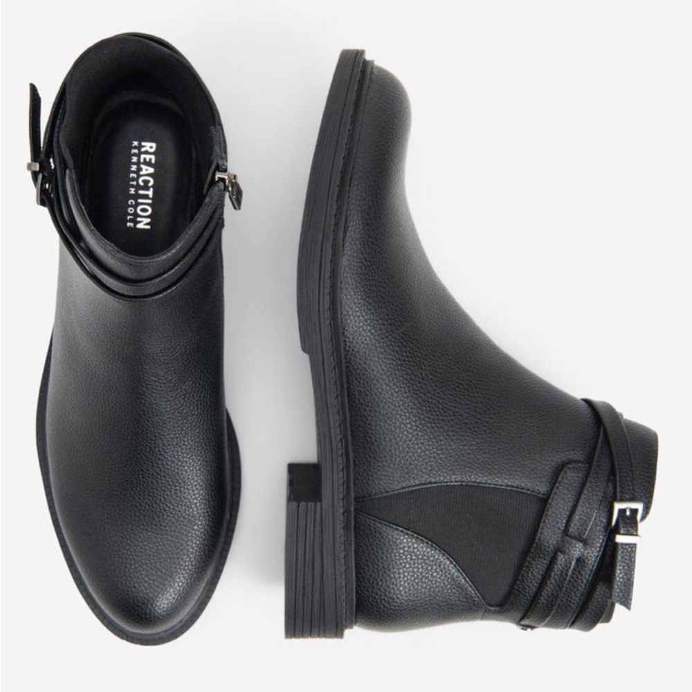 Kenneth Cole Wind Ankle Buckle Bootie US 6/36 with Lug Sole New no box $119